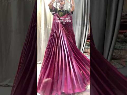 Glamorous pink crop top lehenga