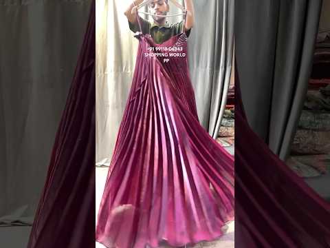Glamorous pink crop top lehenga