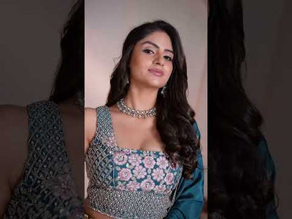 Engaging blue lehenga 28