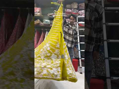 Fabulous yellow haldi mehendi Lehenga