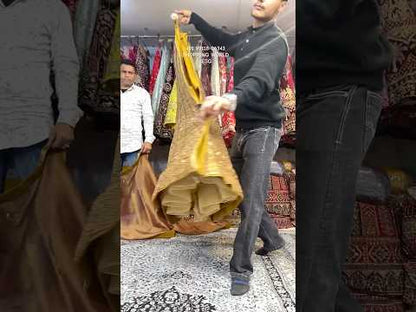 Beautiful golden mirror lehenga