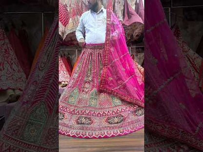 Amazing rani pink bridal Lehenga