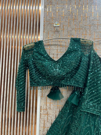 Golden on golden Monotone Crop Top Lehenga