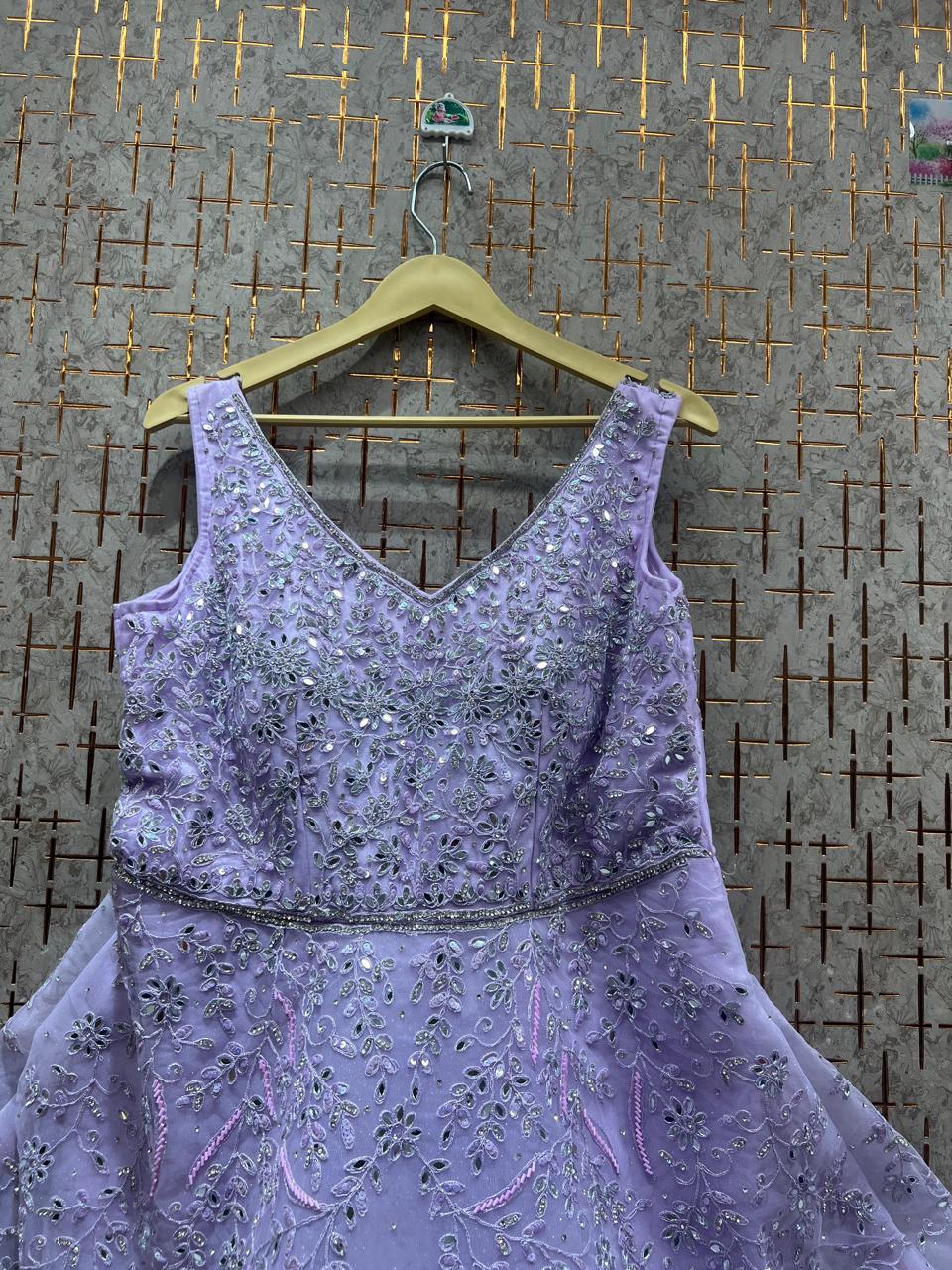 Stunning purple gown