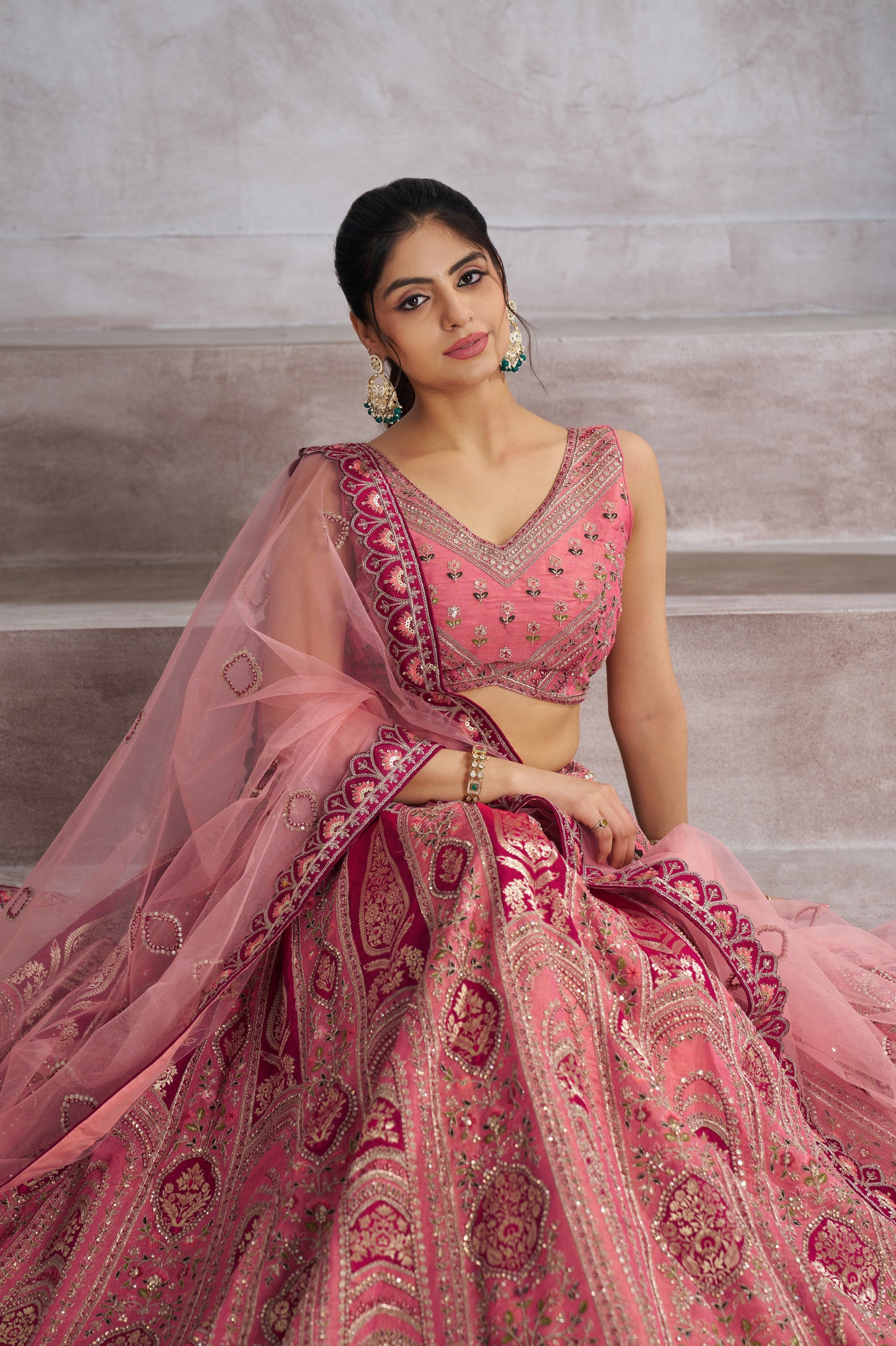 Fantastic pink girlish lehenga 31