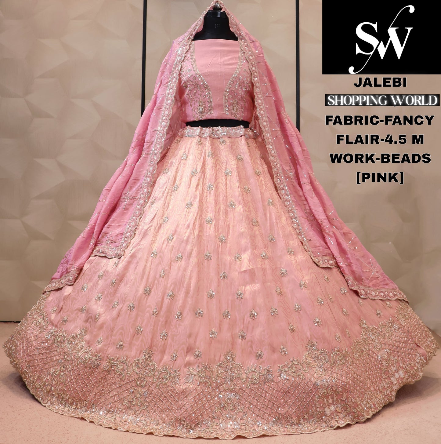 Fancy Chiku golden Lehenga