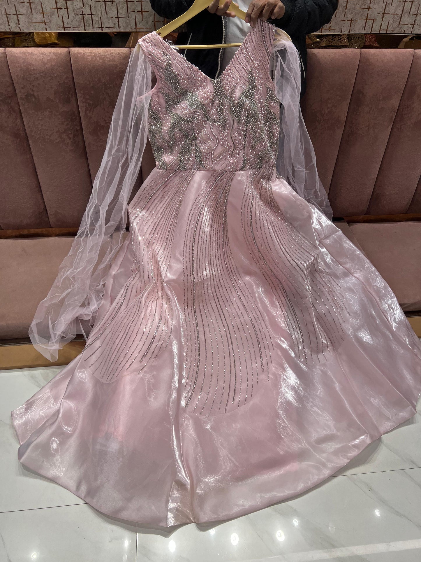 Good looking Pink gown