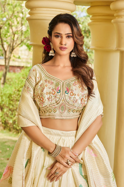 Majestic White Lehenga 3901