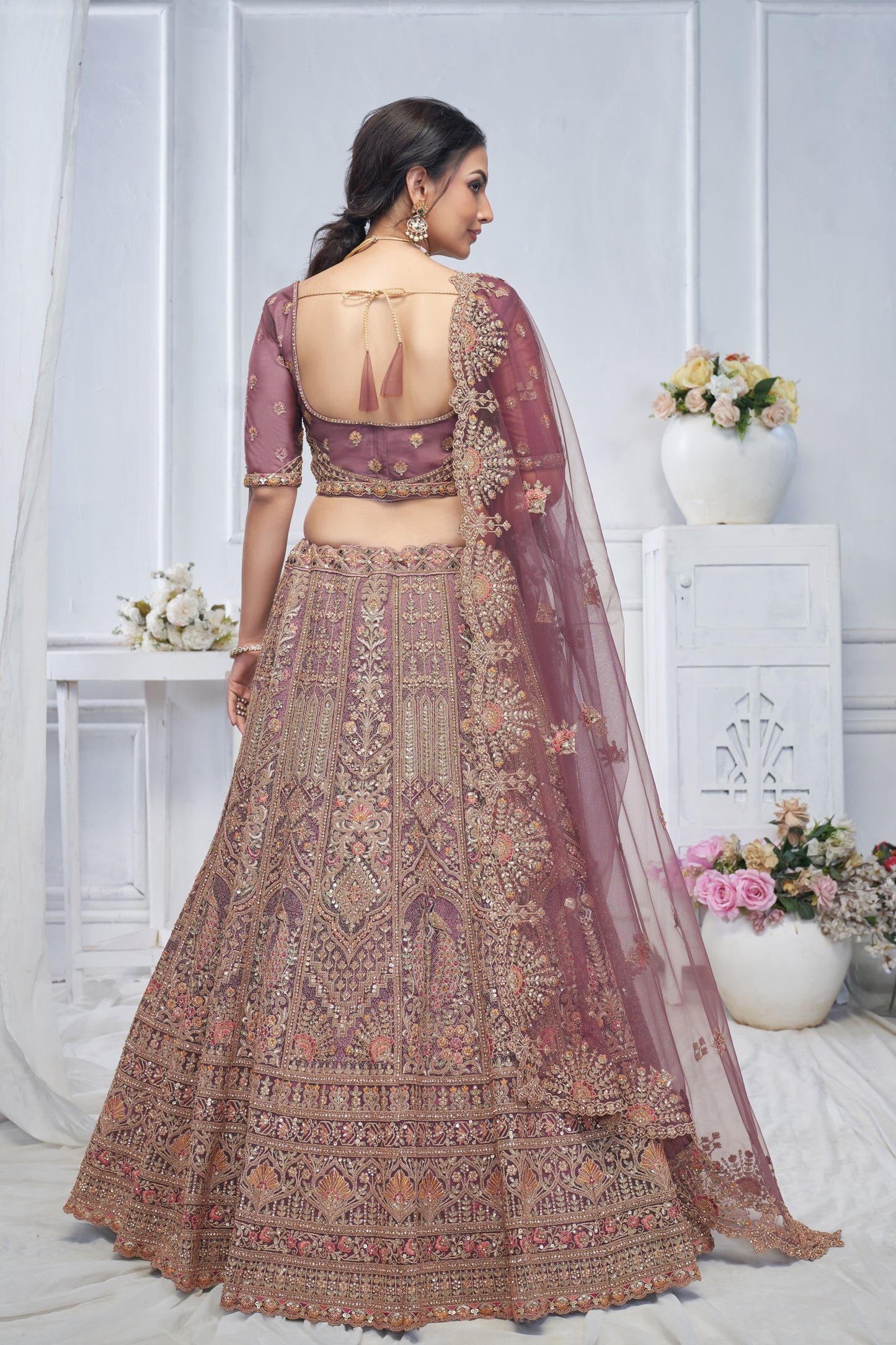 Elegant lilac lehenga
