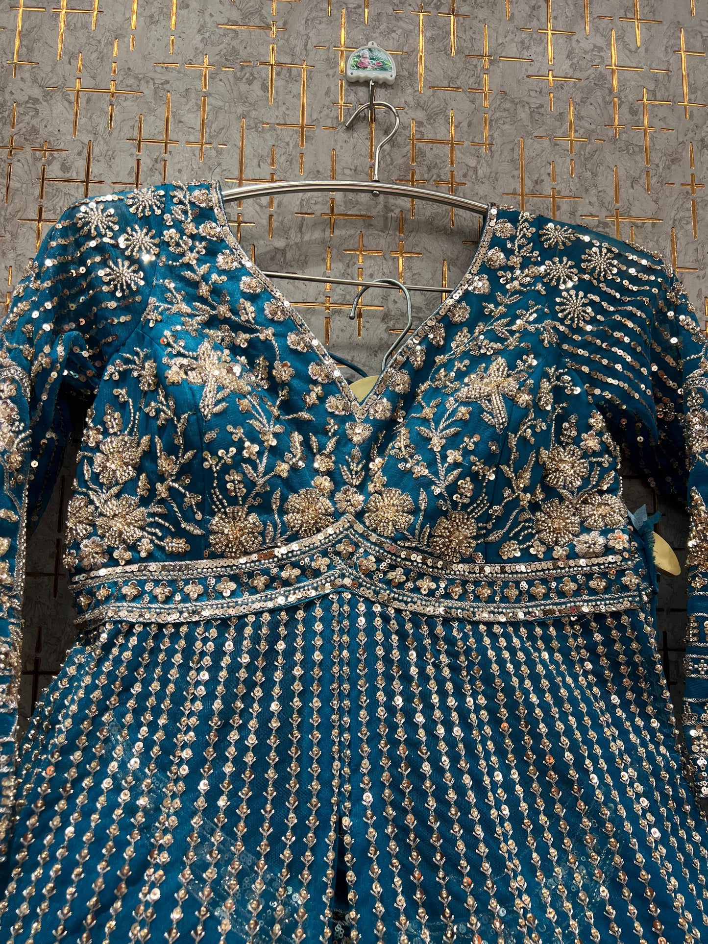 Delightful Orange Farshi garara muslim Bride Special Indo Dress