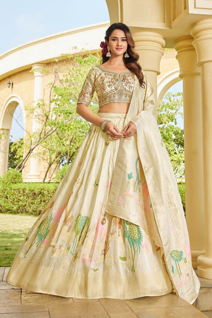 Majestic White Lehenga 3901