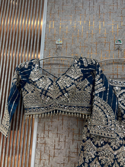 Baby pink Crop Top Lehenga - Shopping World