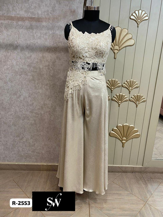 White plazo Dress Indo western