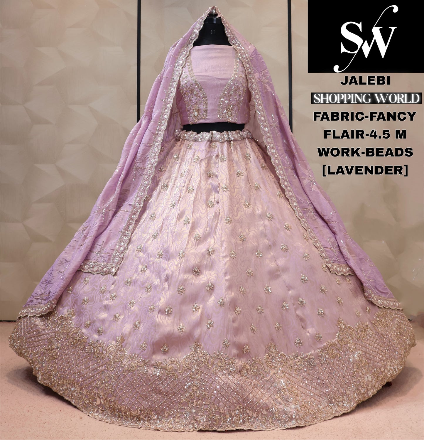 Fancy Chiku golden Lehenga