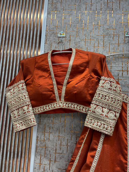 Stunning Blue crop Top Lehenga