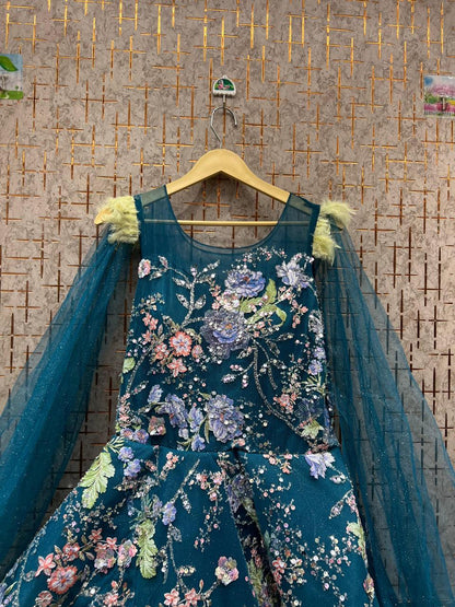 Lovely Teal Blue gown
