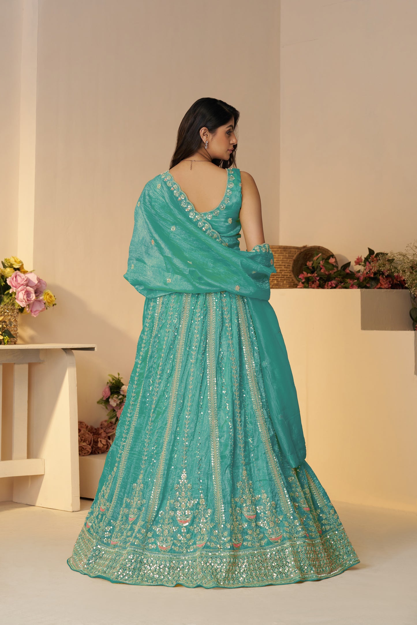 Good looking sky blue lehenga 44