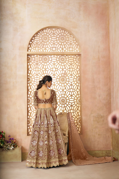 Fabulous coffe girlish lehenga 31