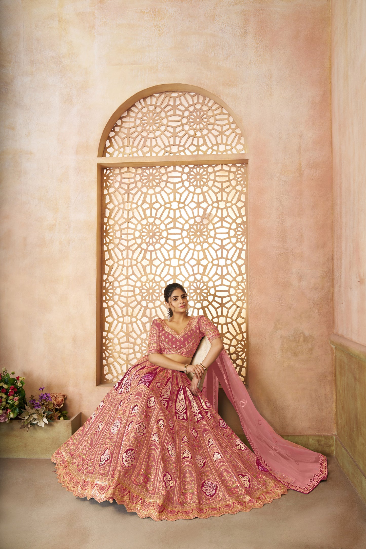 Fantastic pink girlish lehenga 31