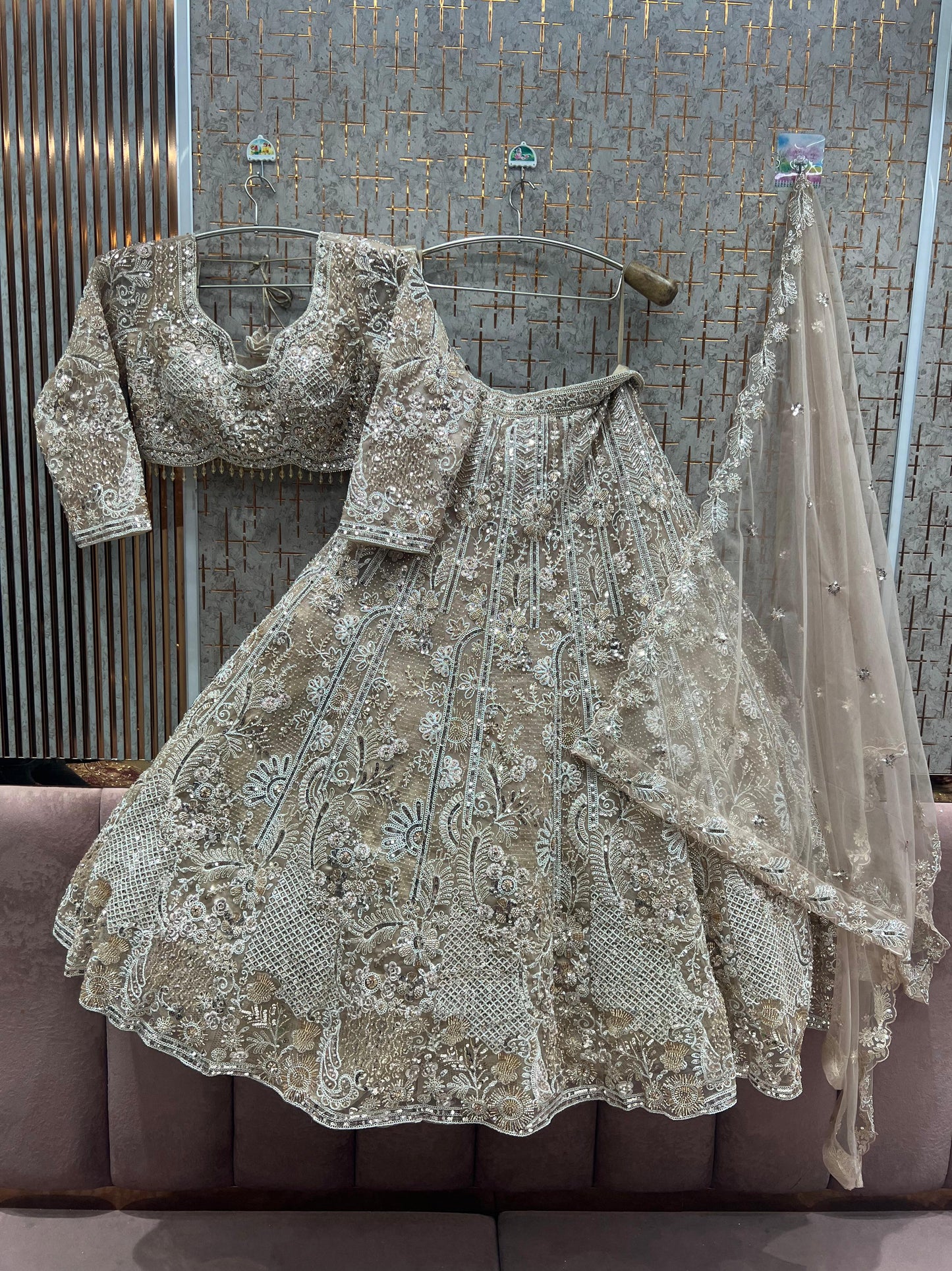 Fantastic yellow haldi mehendi Ready to Wear crop top Lehenga