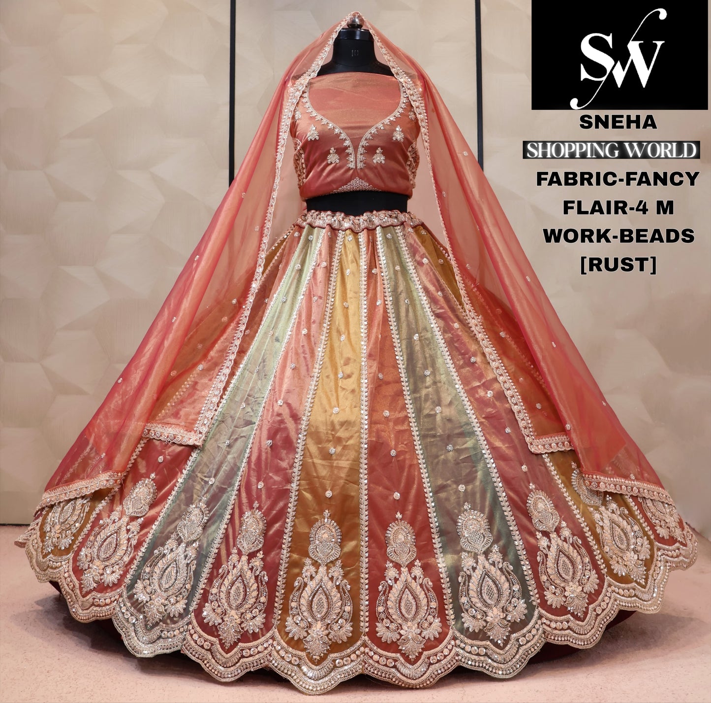 Fancy multicolour grey Lehenga