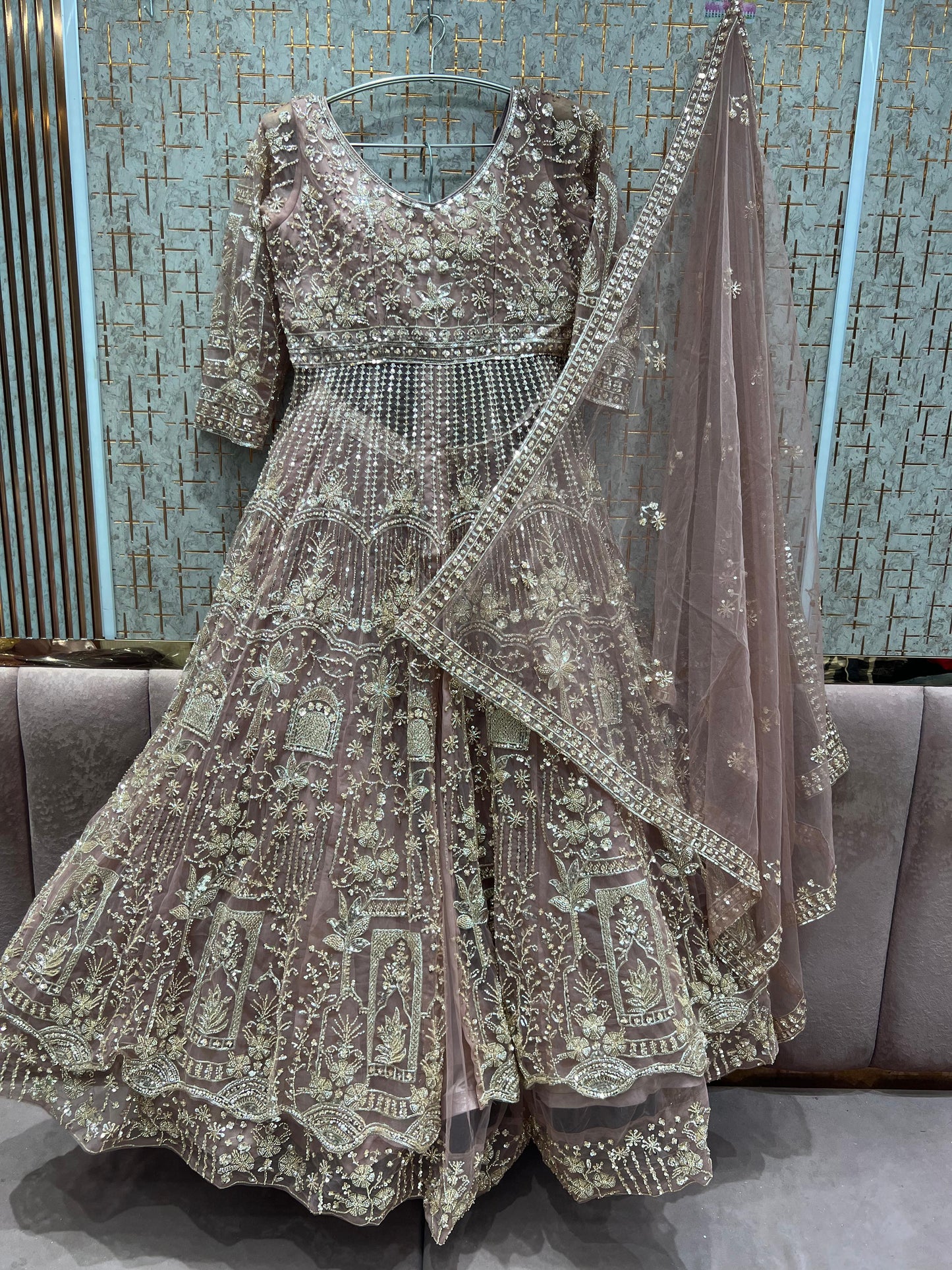 Stunning pink Farshi garara muslim Bride Special Dress