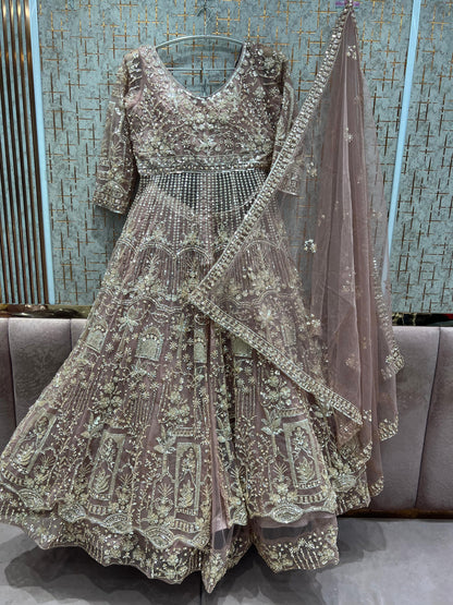 Stunning pink Farshi garara muslim Bride Special Dress