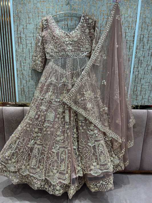 Stunning pink Farshi garara muslim Bride Special Dress