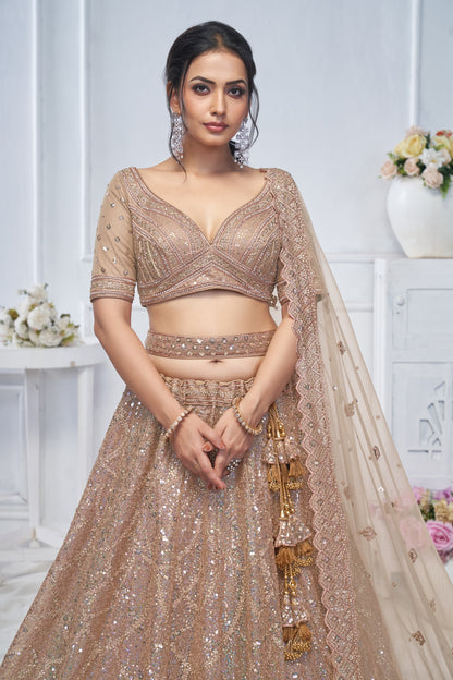 Lovely light golden brown Lehenga