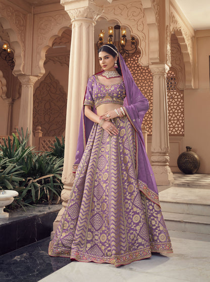 Pleasing onion pink Lehenga 1155