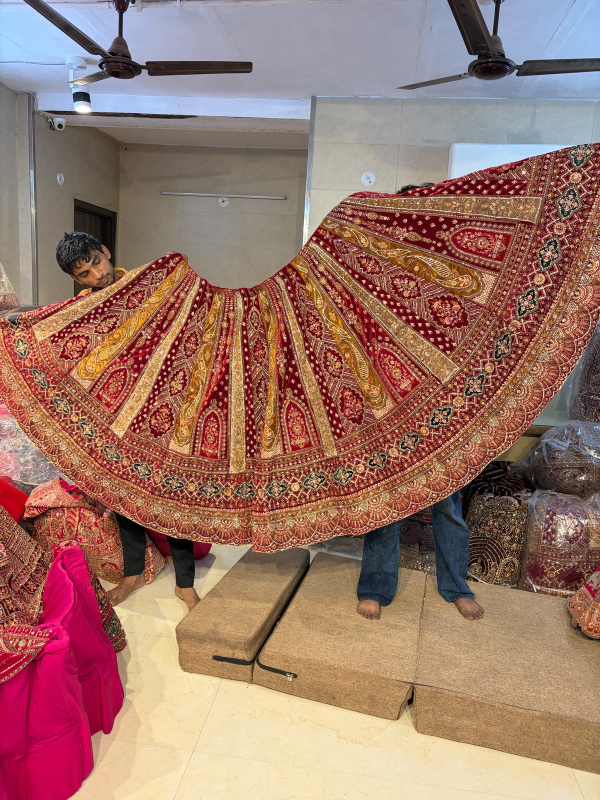Red bridal designer  Lehenga