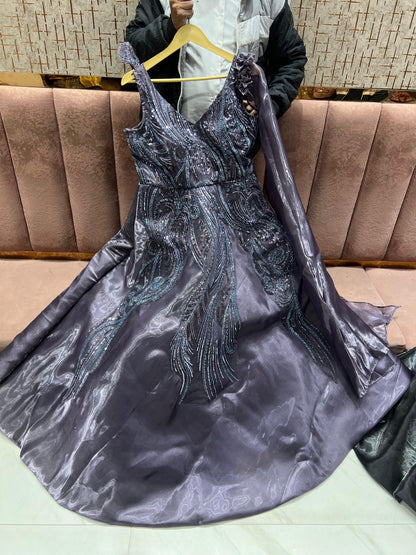 Something different Dark purple gown