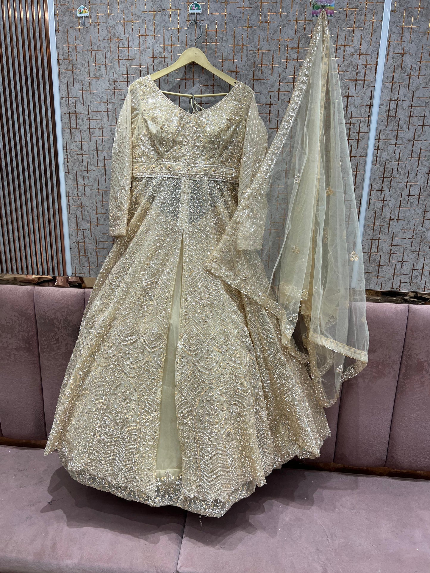 Fabulous Hot pink Farshi garara muslim Bride Special Dress