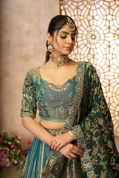 Fabulous green girlish lehenga 61