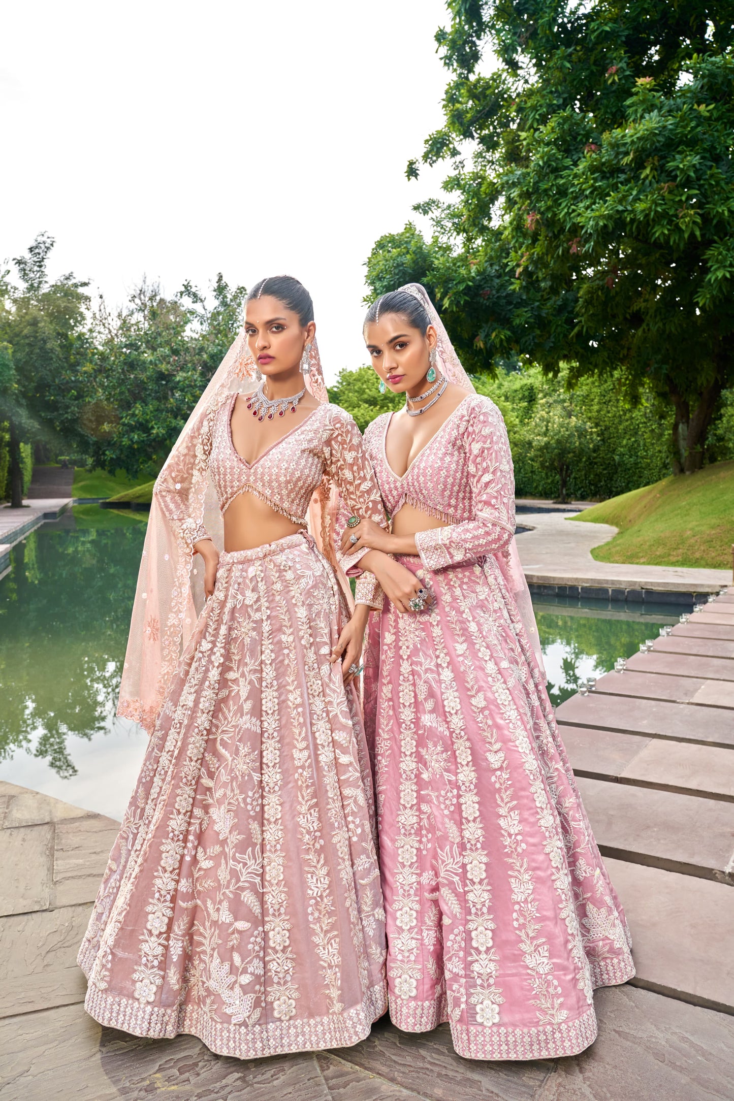 Pretty pink bridal Lehenga