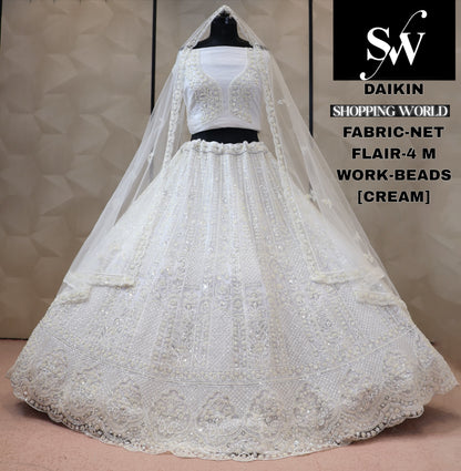 Net Lavender Lehenga