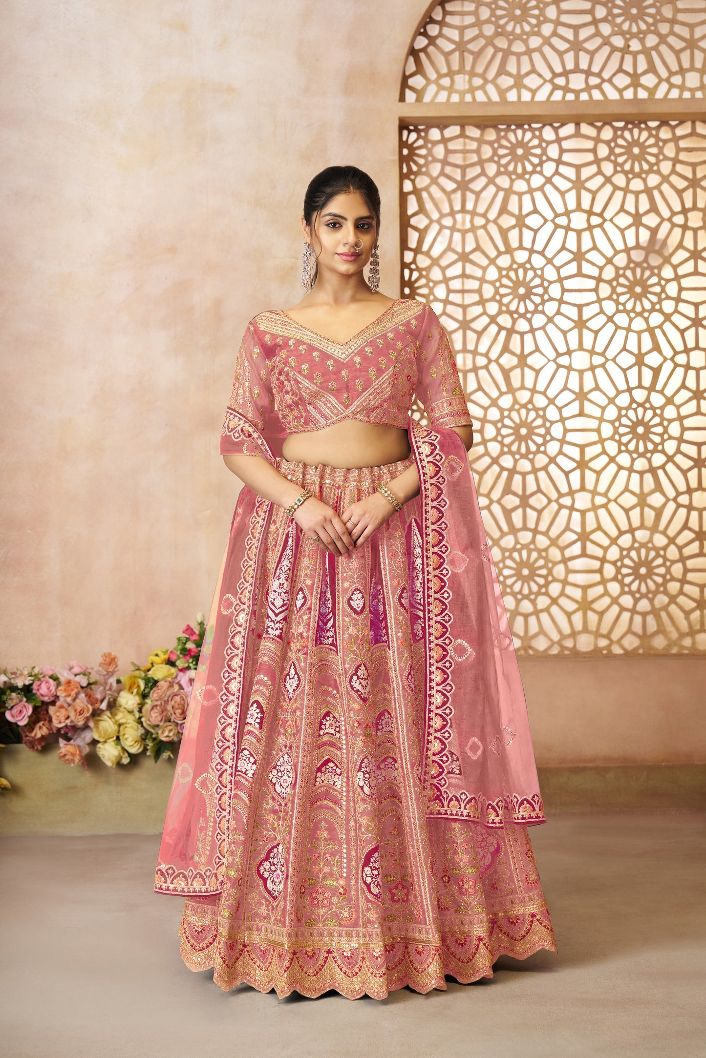 Fantastic pink girlish lehenga 31