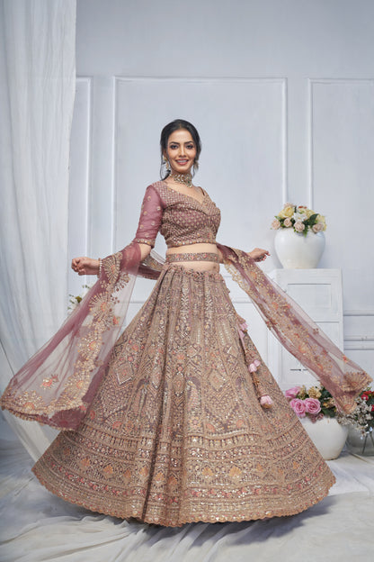 Elegant lilac lehenga