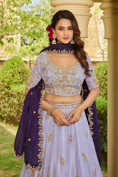 Delightful Lavender Lehenga 3836