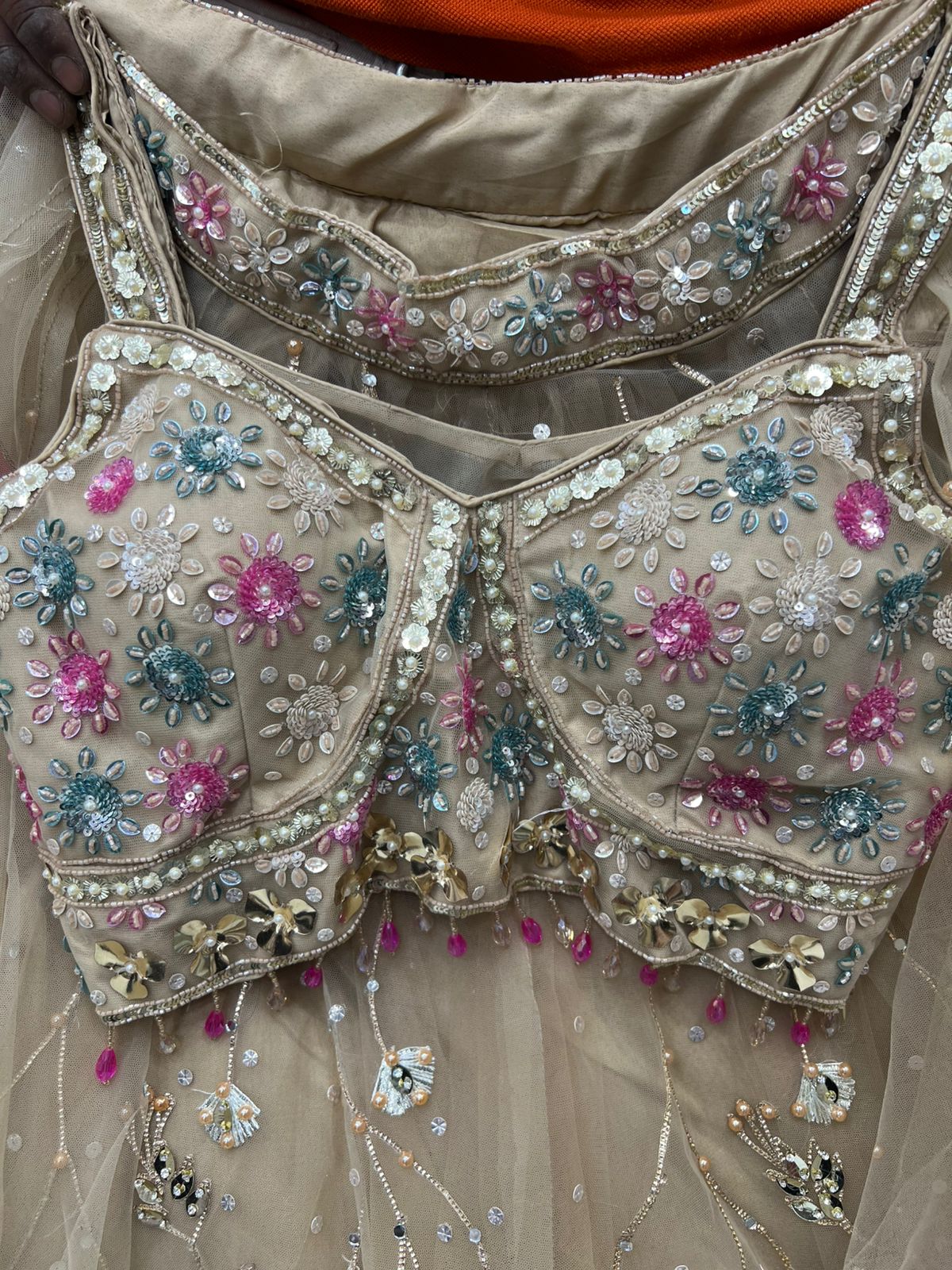 Baby Pink pdp Crop Top Lehenga - Shopping World