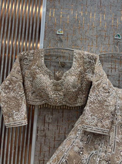 Fantastic yellow haldi mehendi Ready to Wear crop top Lehenga