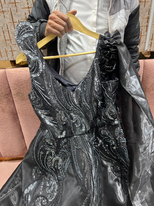 Embellished Black gown