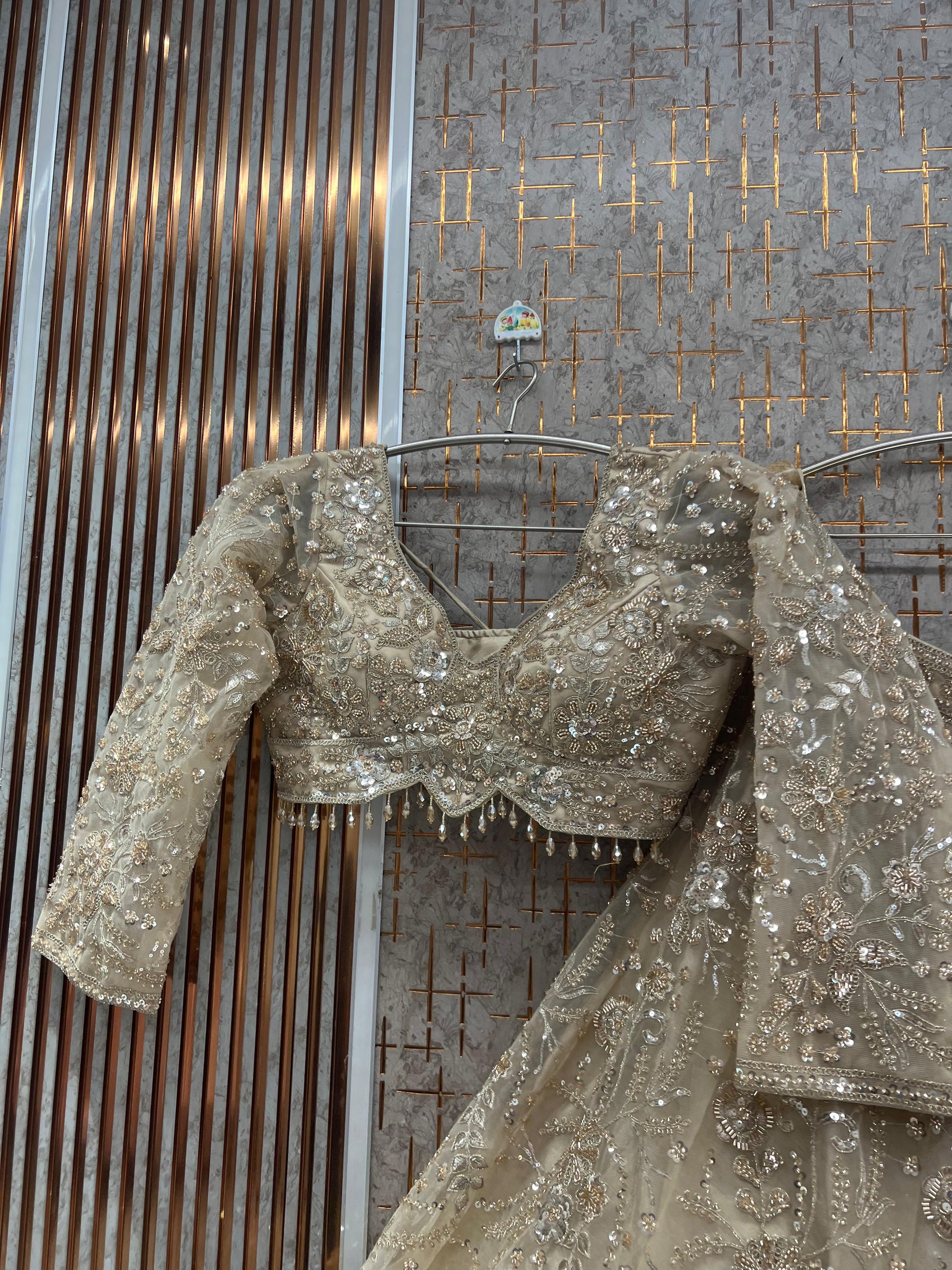 Rust Orange Crop Top Lehenga - Shopping World