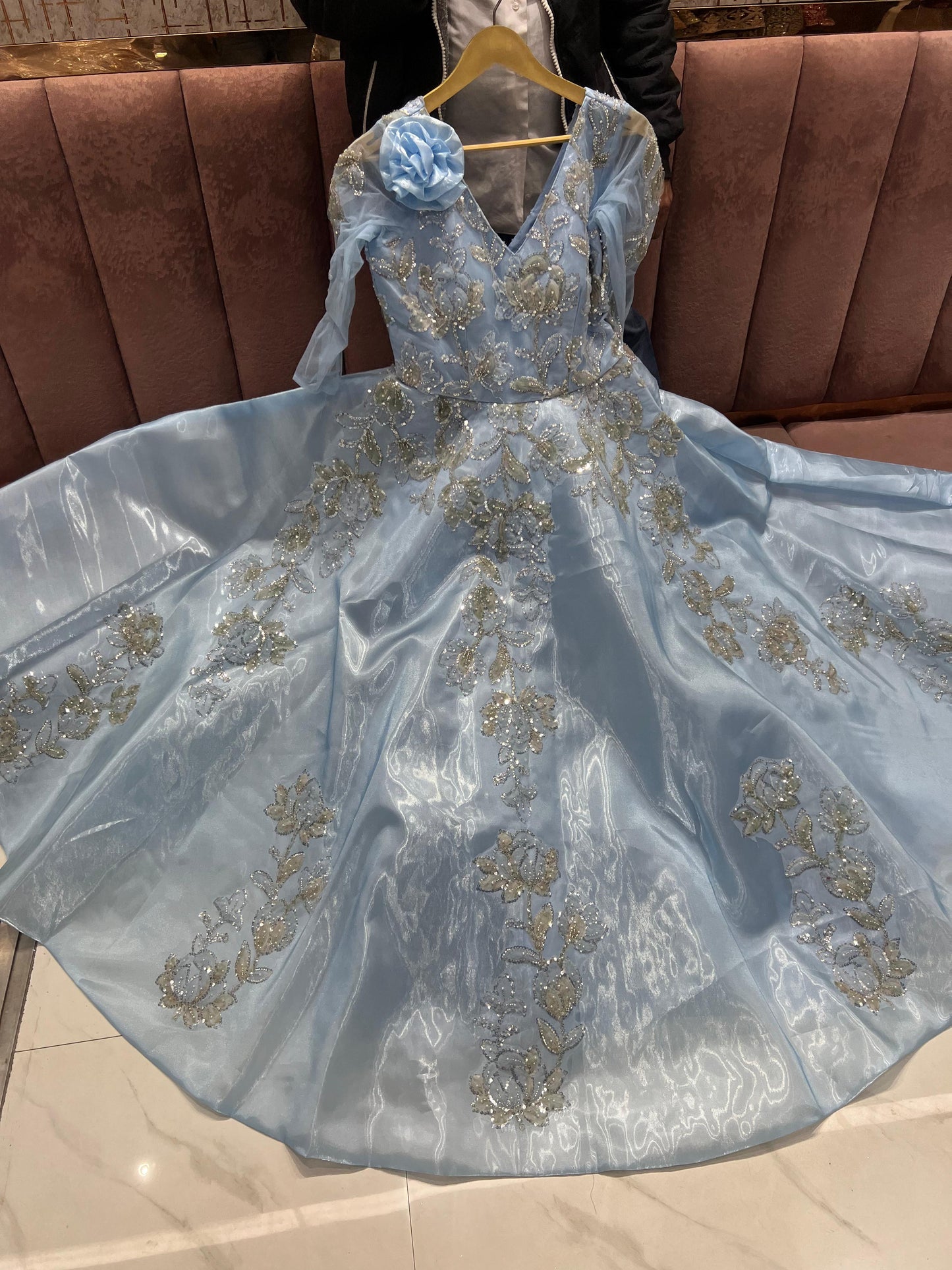 Designer Blue gown