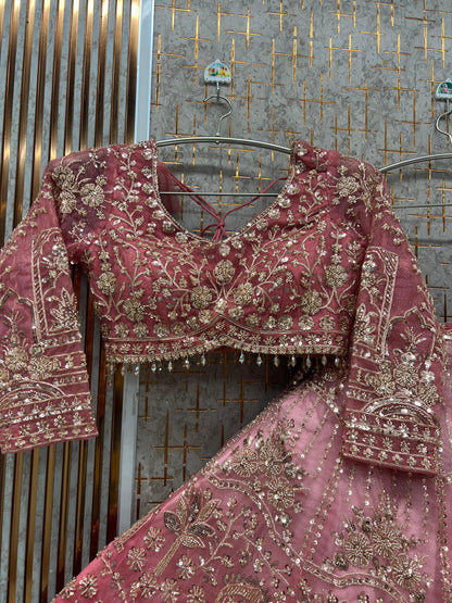 Double Shade Ready to wear Black Blue crop top Lehenga - Shopping World