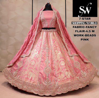 Fancy Green Blue Lehenga