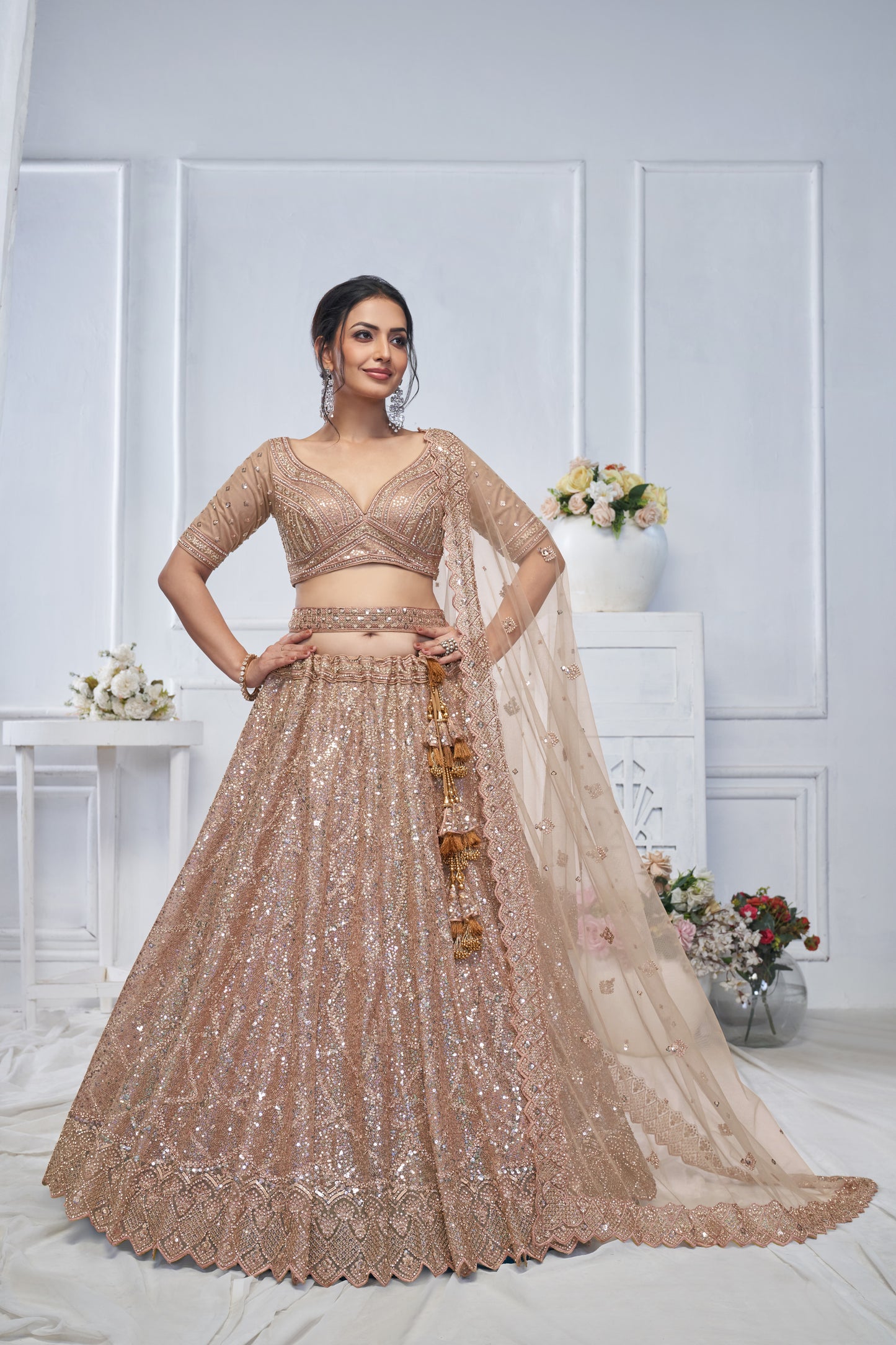 Lovely light golden brown Lehenga