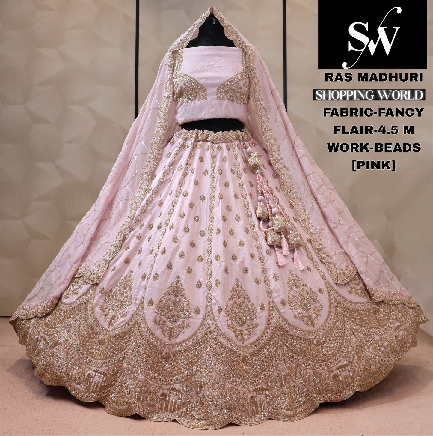 Fancy baby pink Lehenga