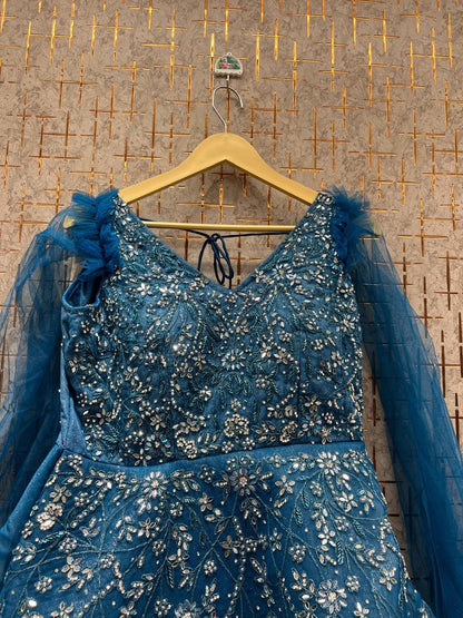 Awesome sky blue gown