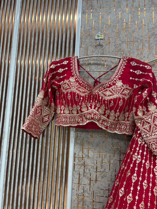 Ready to wear purple crop top Lehenga - Shopping World